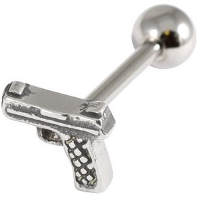 Shaped Steel Tongue Bar - Gun