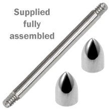 Plain Bullets Titanium Barbell