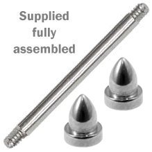 Edged Bullets Titanium Barbell