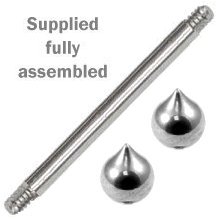 Small Teardrops Titanium Barbell