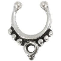 Sterling Silver Fake Septum Ring