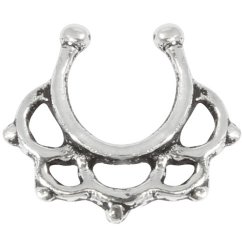 Sterling Silver Fake Septum Ring