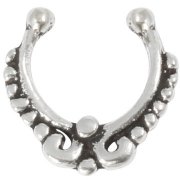 Sterling Silver Fake Septum Ring