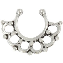 Sterling Silver Fake Septum Ring