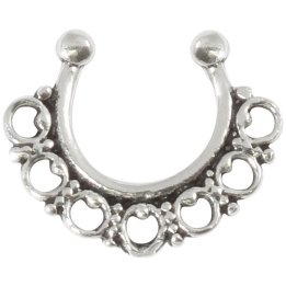 Sterling Silver Fake Septum Ring