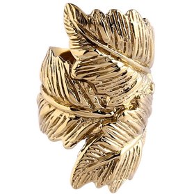 PVD Gold Leaf Ear Cuff