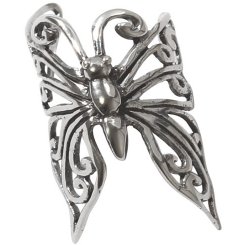 Steel Butterfly Ear Cuff