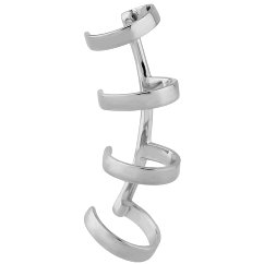 Steel Quad Band Ear Cuff