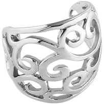 Steel Filigree Ear Cuff