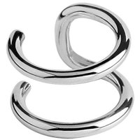 Steel Double Ring Ear Cuff