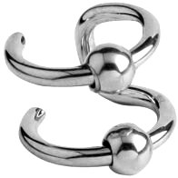 Steel Double BCR Ear Cuff