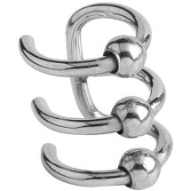 Steel Triple BCR Ear Cuff