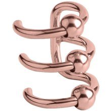 PVD Rose Gold Triple BCR Ear Cuff