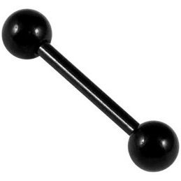 1.2mm Gauge PVD Black on Steel Barbell