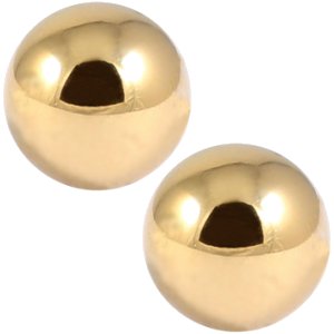 1.2mm Gauge PVD Gold on Steel Balls (2-pack)