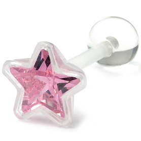 Jewelled Star Flexible PTFE Tongue Bar