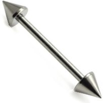 1.6mm Gauge Titanium Coned Barbell