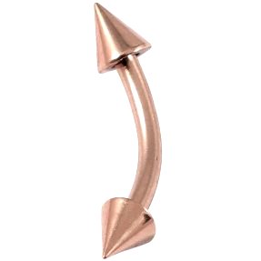 1.2mm Gauge PVD Rose Gold on Steel Coned Banana