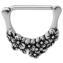 Steel Flowers Nipple Clicker