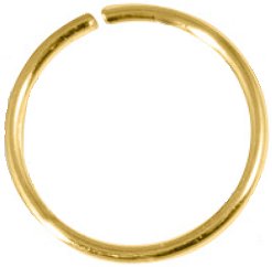 Skinny Fit 18ct Gold-Plate on Sterling Silver Nose Ring