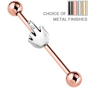 Industrial Scaffold Barbell - Middle Finger