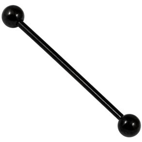 PVD Black on Titanium Industrial Scaffold Barbell