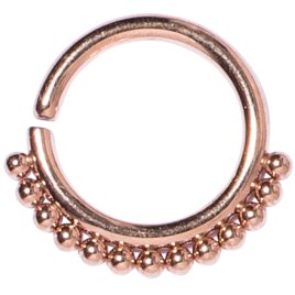 PVD Rose Gold Tribal Continuous Ring