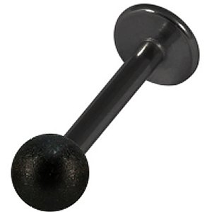 1.2mm Gauge PVD Black on Steel Shimmer Ball Labret