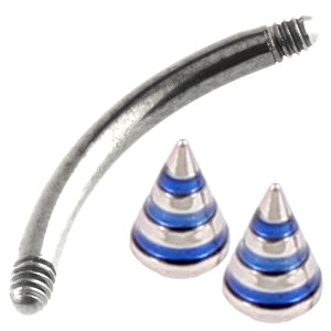 1.2mm Gauge Steel Banana with Steel Striped Cones