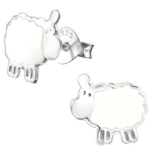 925 Sterling Silver Sheep Ear Studs