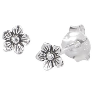 925 Sterling Silver Flower Ear Studs
