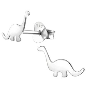 925 Sterling Silver Dinosaur Ear Studs