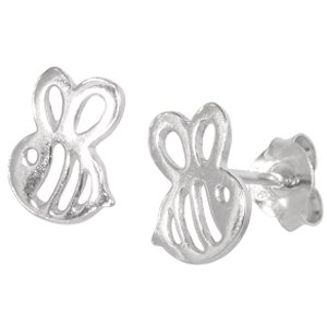 925 Sterling Silver Bumble Bee Ear Studs