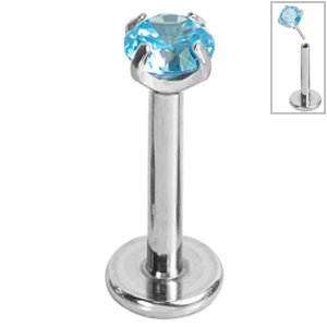 1.0mm Gauge Threadless Titanium Claw Set Jewel Labret