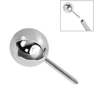 Threadless Titanium Ball Attachment