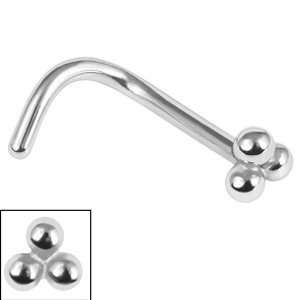 Steel Trinity Ball Nose Stud