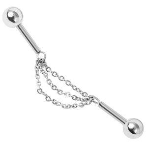 Chain Link Industrial Scaffold Barbell - Triple Chain