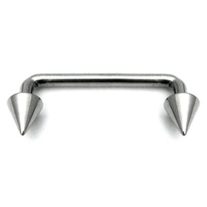 1.6mm Gauge Coned Titanium Surface Barbell