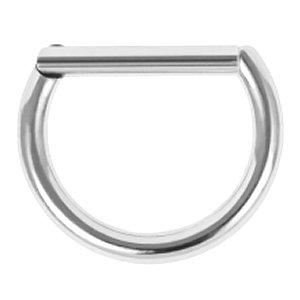 Hinged Titanium Bar Clicker Ring