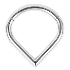 Hinged Titanium Teardrop Segment Ring