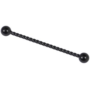 PVD Black Steel Twisted Rope Industrial Scaffold Barbell