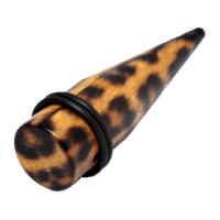 Straight Brown Leopardskin Stretcher