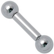 4mm Gauge Steel Barbell - Internally Threaded