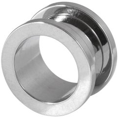 Plain Steel Two-Piece Flesh Tunnel