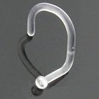 Curved Nose Retainer with 1.4mm Head