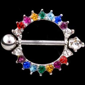 Jewelled Circle Nipple Shield