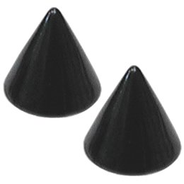 PVD Black Wee Cones (2-pack)