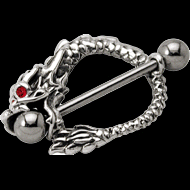 Rounded Dragon Nipple Barbell