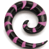 Acrylic Stripey Spiral