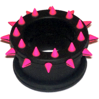 Multi-Spike Silicone Flesh Tunnel